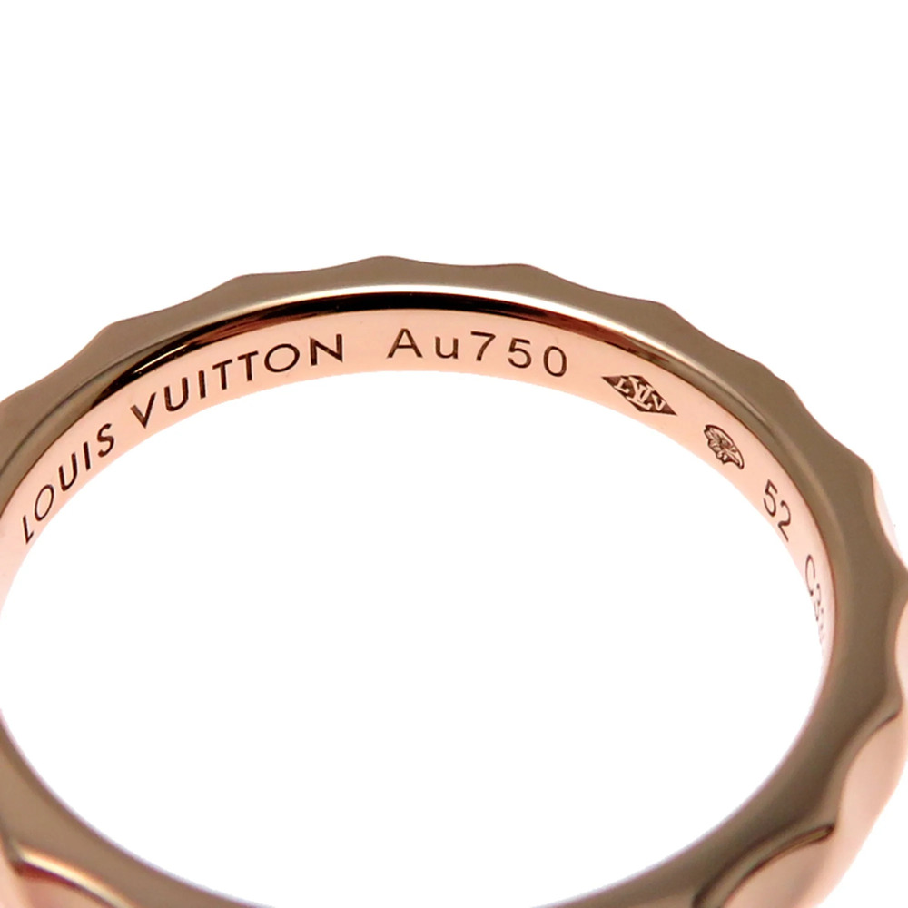 LOUIS VUITTON 18k Gold Diamond Ring #52 - Picture 6 of 8
